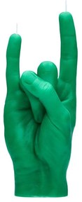 Κερί Χειρονομίας You Rock 310gr 20x8x7,5cm Green Candle Hand Paraffin