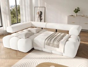 Γωνιακός Καναπές Velly-Λευκό-Αριστερή