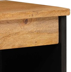 vidaXL Πλαϊνό γραφείο Ανοιχτό καφέ 33.5 x 60 x 75 εκ