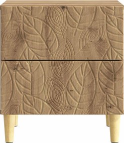 vidaXL Κομοδίνο 2 τεμ. Artisan Δρυς 43 x 34,5 x 48 εκ
