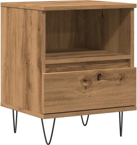 vidaXL Κομοδίνο τεχνίτης Δρυς 40x35x50 εκ. από Επεξεργασμένο Ξύλο