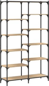 vidaXL Βιβλιοθήκη Sonoma Δρυς 100x32x170 εκ. Επεξεργ. Ξύλο / Σίδηρος