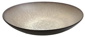 Πιάτο Φαγητού Βαθύ Stoneware Μπεζ-Καφέ Sensation ESPIEL 21x21x5εκ. GMT418K2