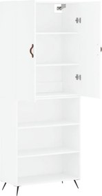 vidaXL Ντουλάπι Λευκό 69,5x34x180 εκ. από Επεξεργασμένο Ξύλο