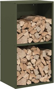 vidaXL Ράφι Καυσόξυλων 40x30x75 εκ. Χάλυβας ψυχρής έλασης
