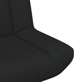 vidaXL Περιστρεφόμενη καρέκλα Μαύρο 63 x 75 x 76 εκ ύφασμα