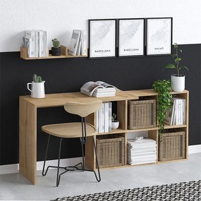 Γραφείο εργασίας Blake Megapap χρώμα φυσικό οξιάς 145x45x74εκ.-GP052-0121,1
