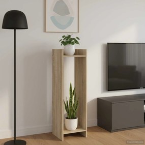 vidaXL Βάση φυτών Sonoma Δρυς 30 x 30 x 100 εκ Επεξεργασμένο Ξύλο
