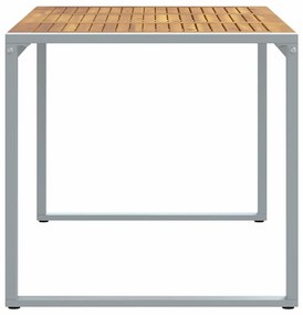 vidaXL Τραπέζι Κήπου για Φαγητό Γκρι 140 x 80 x 75 cm