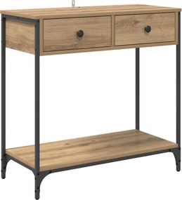 vidaXL Τραπέζι κονσόλας Artisan Oak 75 x 34,5 x 75 εκ
