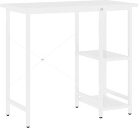 vidaXL Γραφείο Υπολογιστή Λευκό 80 x 40 x 72 εκ. από MDF και Μέταλλο