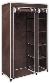 vidaXL Ντουλάπα Καφέ Υφασμάτινη