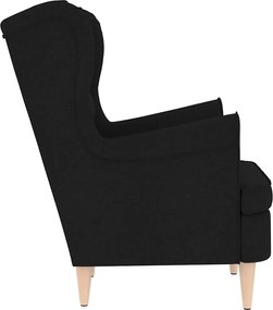 vidaXL Πολυθρόνα Μαύρη 74x84x100 εκ. Υφασμάτινη