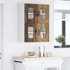 vidaXL Πάνελ πλυντηρίου πιάτων Kalmar 2 pcs Παλιό ξύλο