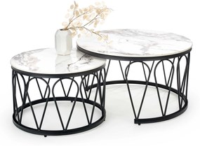 FORMOSA set of 2 coffee tables, white marble DIOMMI V-CH-FORMOSA-LAW DIOMMI-60-20697