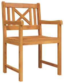 vidaXL Καρέκλες Κήπου 2 τμχ 56x56x90 εκ Μασίφ Ξύλο Ακακίας
