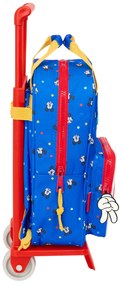 Σχολική Τσάντα με Ρόδες Mickey Mouse Clubhouse Good day Μπλε 20 x 28 x 8 cm