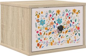 vidaXL Τοίχου κομοδίνο MAINZ Sonoma Δρυς 36 x 33 x 25 εκ.