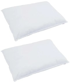 vidaXL Χειμερινό Παπλωματοθήκη με μαξιλάρι 3 pcs Λευκό Φτέρος