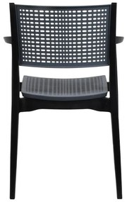 Καρέκλα Best Fylliana Μαύρο - Γκρί 57,5x55x80 εκ. 57.5x55x80 εκ.