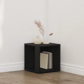 vidaXL Τραπέζι Μαύρη Δρυς 33x33x34,5 εκ. Κατασκευασμένο ξύλο