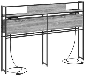 vidaXL Κεφαλάρι Αποθήκης Γκρι sonoma 160 cm Επεξεργασμένο ξύλο
