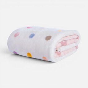 Κουβέρτα Βελουτέ Αγκαλιάς (75x100) Nef-Nef Homeware Baby Dots Pink