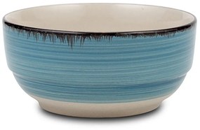 Μπολ Δημητριακών  Stoneware "Lines Faded Blue" 14cm