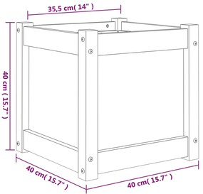 ΖΑΡΝΤΙΝΙΕΡΑ ΛΕΥΚΗ 40 X 40 X 40 ΕΚ. ΑΠΟ ΜΑΣΙΦ ΞΥΛΟ ΠΕΥΚΟΥ 837406