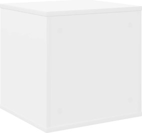 vidaXL Κουτί Άλμπουμ Βινυλίου Λευκό 37 x 36,5 x 38 εκ.