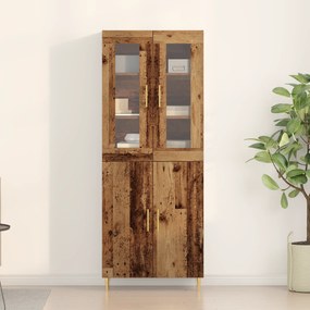 vidaXL Υψηλό Ντουλάπι Παλιού Ξύλου 69.5x34x180 εκ Μηχανικά Ξύλο