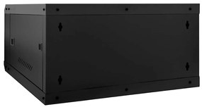 vidaXL Ντουλάπα δικτύου με αποθήκευση Μαύρο 60 x 60 x 35 cm Ατσάλι