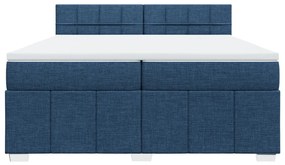 ΚΡΕΒΑΤΙ BOXSPRING ΜΕ ΣΤΡΩΜΑ ΜΠΛΕ 200X200 ΕΚ. ΥΦΑΣΜΑΤΙΝΟ 3287181