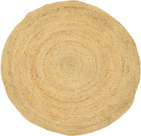 Χαλί Solon Inart φυσικό γιούτα 120x120x1εκ