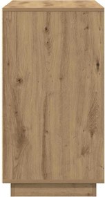 vidaXL Πλαϊνό γραφείο Artisan Oak 80 x 40 x 75 εκ. Επεξεργασμένο ξύλο