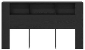 vidaXL Κεφαλάρι Ντουλάπα σε Μαύρη Δρυ - 180x18.5x102.5 εκ.