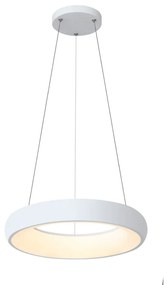 InLight Κρεμαστό φωτιστικό led 24W 3CCT από λευκό ακρυλικό D:40cm (42023-B-White)