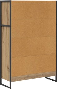 vidaXL Βιβλιοθήκη 80 x 30 x 121 εκ Επεξεργασμένο ξύλο