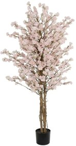Τεχνητό Δέντρο Cherry 21098 80x80x160cm Pink GloboStar Ξύλο,Ύφασμα