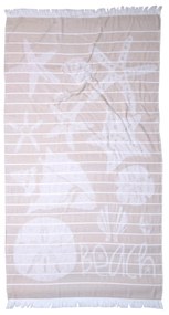 Πετσέτα Θαλάσσης - Παρεό (90x170) Anna Riska Sifnos Beige