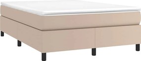 vidaXL Κρεβάτι Boxspring με Στρώμα Καπουτσίνο 180x200 εκ. Συνθ. Δέρμα