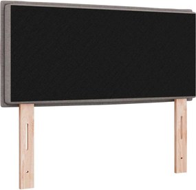 vidaXL LED κεφαλάρι με φώτα λωρίδας LED Taupe 80 cm Πολυεστέρας