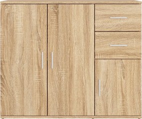 vidaXL Μπουφές Sonoma Δρυς 91 x 29,5 x 75 εκ. από Τεχνητό Ξύλο