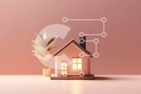 Intra Συλλεκτικό Ξύλινο Παζλ Plywood  4mm - Ροζ χάρτινο σπίτι με αναμμένο κερί Σε Ξύλινο Κουτί - Διαστάσεις: 10x10 cm – 25 κομμάτια