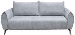 Τριθέσιος Καναπές Velton Fylliana Γκρί χρώμα 222x95x92εκ 222x95x92 εκ.