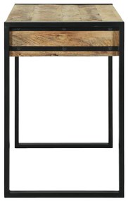 vidaXL Γραφείο με ράφι Καφέ 100 x 50 x 75 cm Μασίφ ξύλο μάνγκο