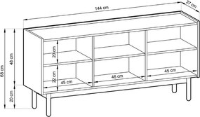 Μπουφές Korpus I - 144.00Χ37.00Χ68.00cm