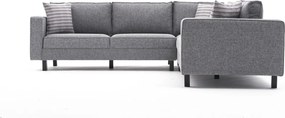 Corner Sofa Kale Linen - Grey Grey