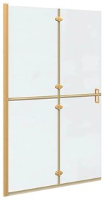 vidaXL Τοίχος ντους Walk-in Άλλο Χρυσό και διαφανές 120 x 190 cm