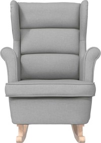 vidaXL Κουνιστή καρέκλα Cloud Grey 74x90x102 cm Ύφασμα